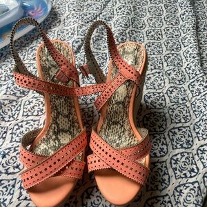 Vibrant pink Gianni bini wedges! Great condition just don’t wear them enough.